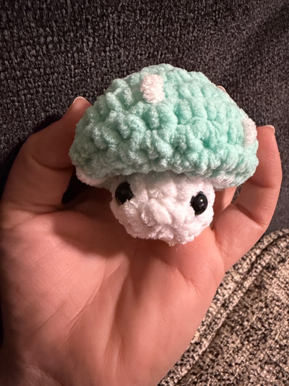 Large Teal  Popping Mushroom